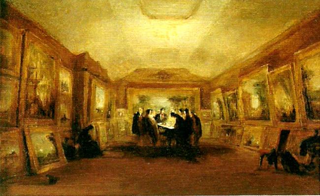 george jones turner,s coffin in his gallery at queen anne street china oil painting image
